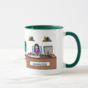 Manager - personalized cartoon mug