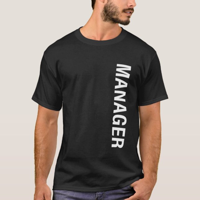 Manager Vertical T-Shirt (Front)