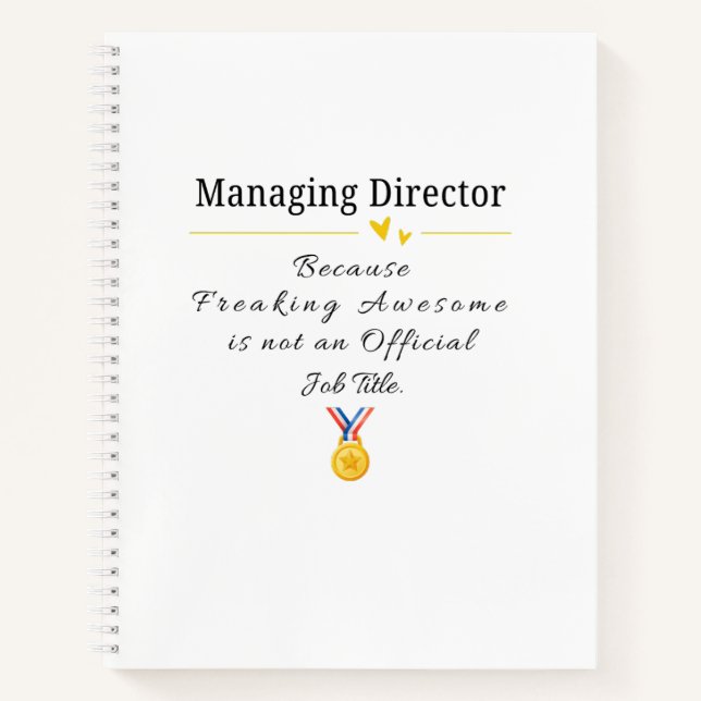 Managing Director Notebook (Front)