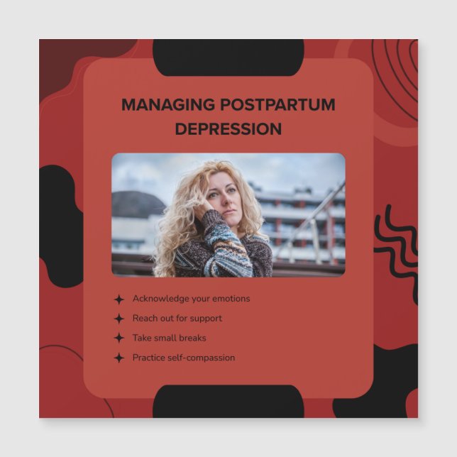 Managing Postpartum Depression Awareness Design (Front)