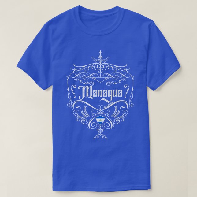Managua Vintage design 1 T-Shirt (Design Front)