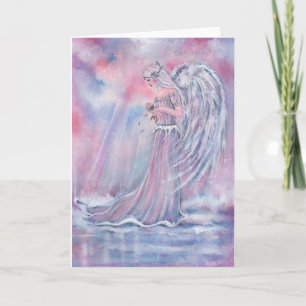Manakel angel Christmas card by Renee