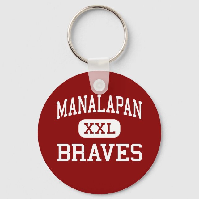 Manalapan - Braves - High - Englishtown New Jersey Keychain (Front)