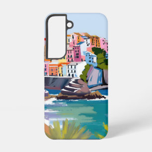 Manarola Cinque Terre Italy Coastal Beach Samsung Galaxy Case