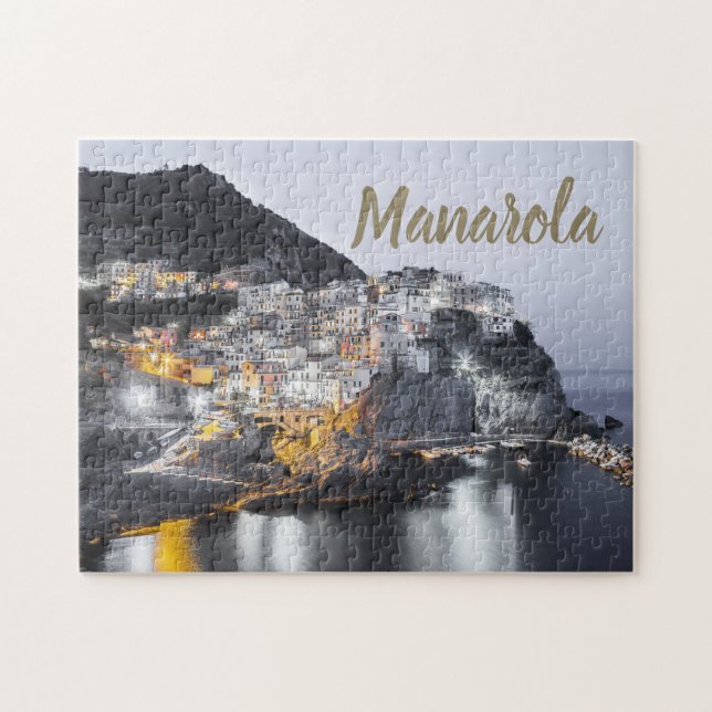 Manarola Cinque Terre Liguria Italy Fine Art gift Jigsaw Puzzle (Horizontal)