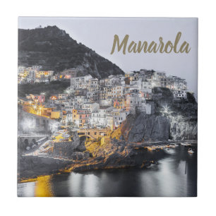 Manarola Cinque Terre Liguria Italy Fine Art gift Tile
