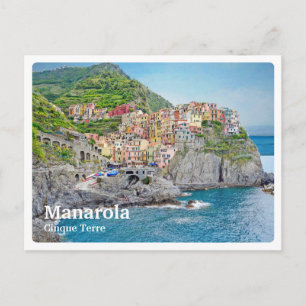MANAROLA - Cinque Terre - Liguria - panorama - Postcard