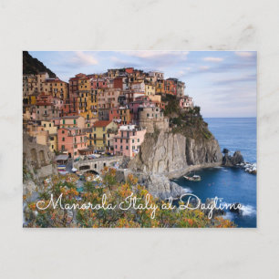 Manarola Italie aux cartes postales de jour