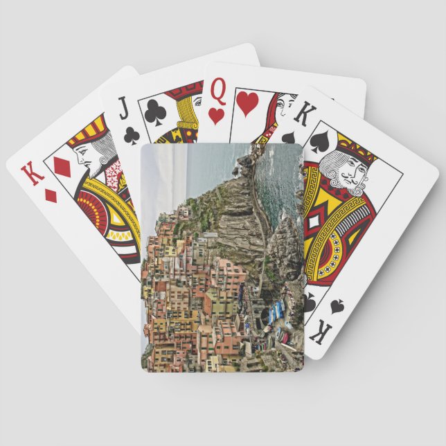 Manarola - The Cinque Terre - Italy -  Playing Cards (Back)