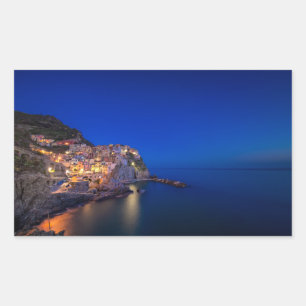 Manarola town in the Cinque Terre in the evening Sticker