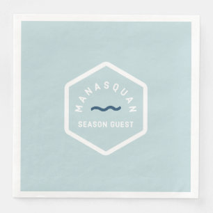 Manasquan Beach Badge Napkins
