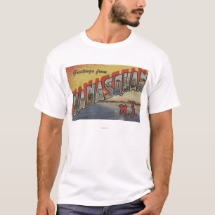 Manasquan, New Jersey - Large Letter Scenes 2 T-Shirt