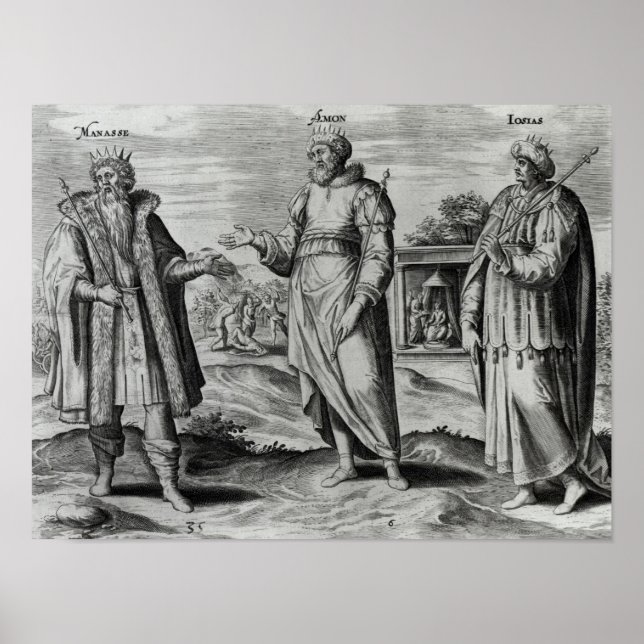 Manasseh  Amon  and Josiah Poster (Front)