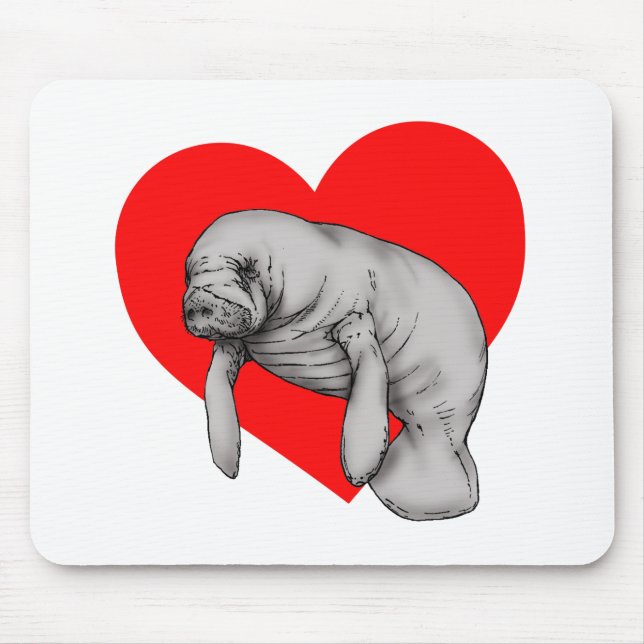 manatee art mouse pad (Front)