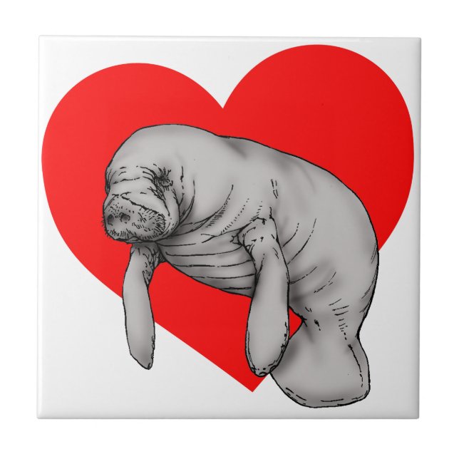 manatee art tile (Front)
