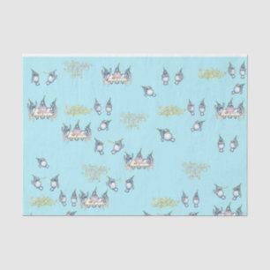 Manatee birthday tissue paper