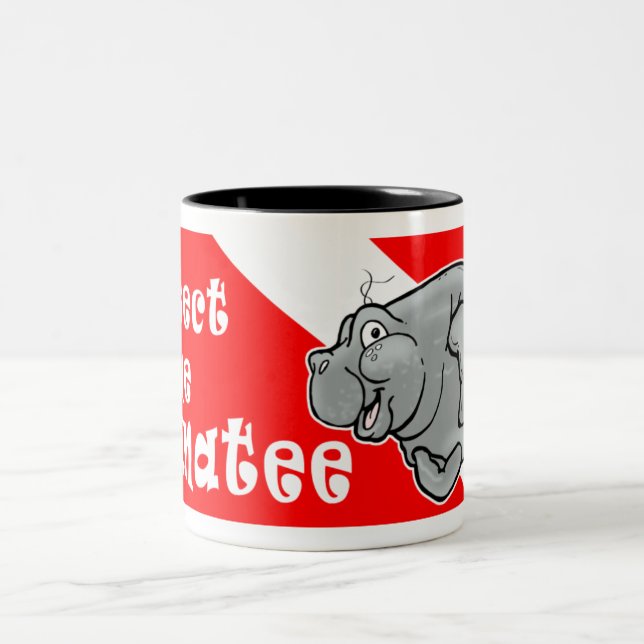 Manatee Diver Coffee Mug Protect the Manatee (Center)