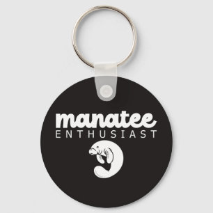 Manatee Enthusiast, Manatee Lover Marine Life Gift Keychain