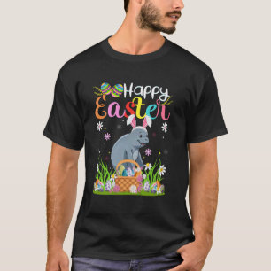 Manatee Happy Easter Egg Hunt Bunny Ear Manatee Ea T-Shirt