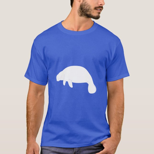Manatee in Silhouette T-Shirt (Front)