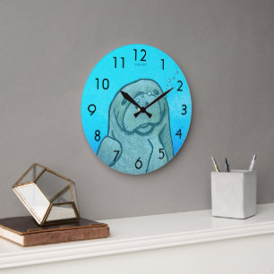 Manatee  large clock