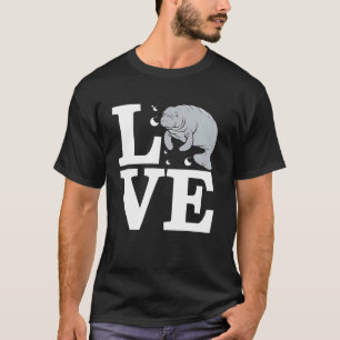 Manatee Lover Florida Sea Cow Marine Life  Design T-Shirt