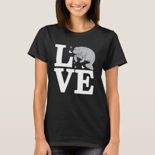 Manatee Lover Florida Sea Cow Marine Life  Design T-Shirt