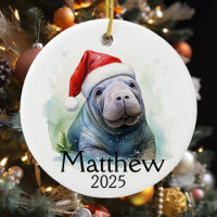 Manatee Lover Personalized watercolor