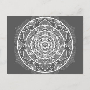 Manatee Mandala Postcard