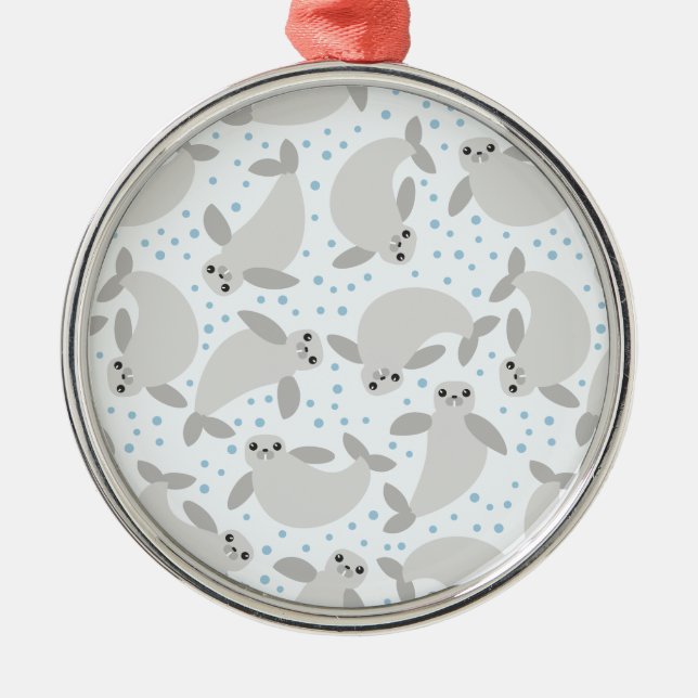 manatee metal ornament (Front)