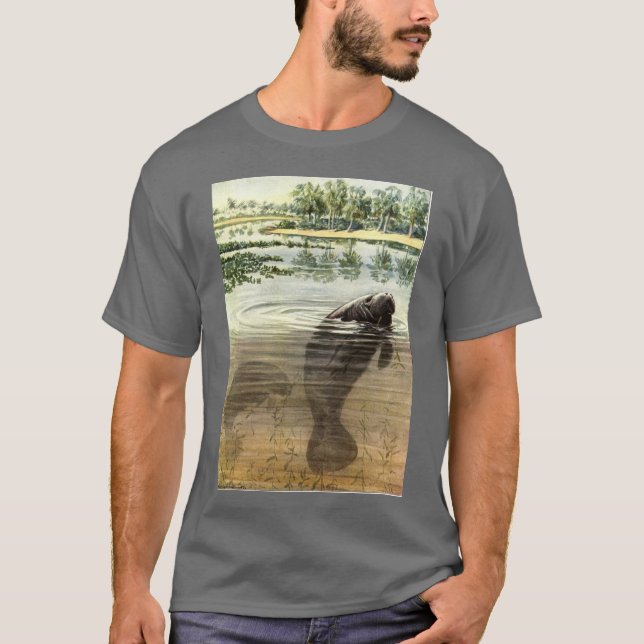 MANATEE PAINTING T-SHIRT (Front)