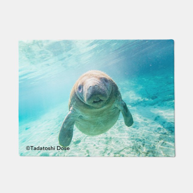 Manatee Photo Doormat (Front)