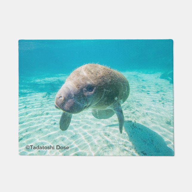 Manatee photo doormat (Front)