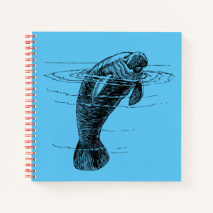 Manatee spiral notebook