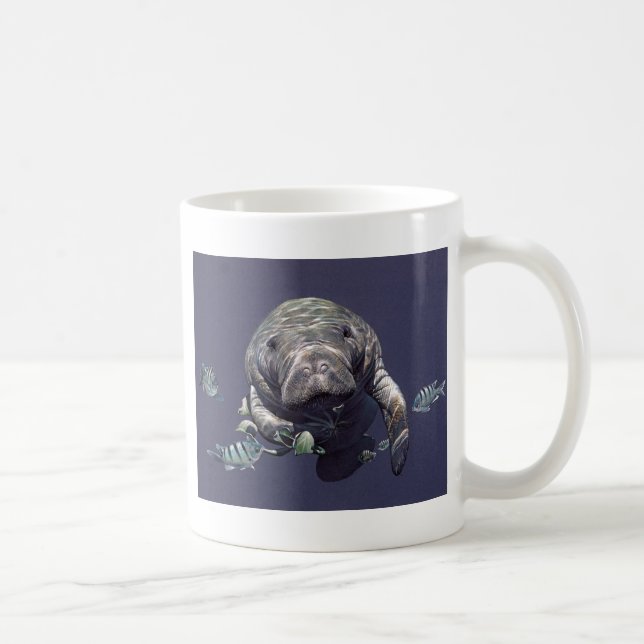 Manatee Underwater World Coffee Mug (Right)