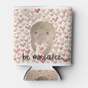 Manatee Valentine Can Cooler