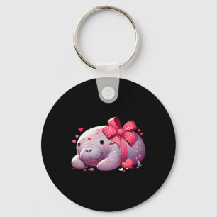 Manatee Valentine Hearts Animal Sea Ocean  Keychain
