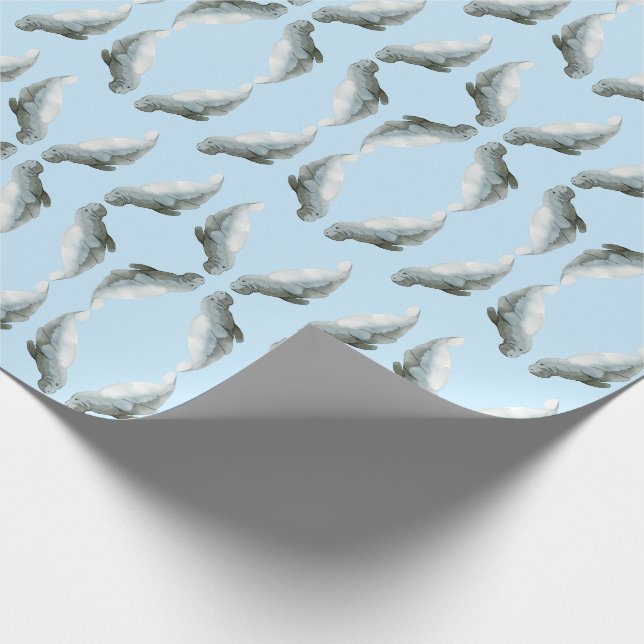 Manatee Wrapping Paper (Corner)
