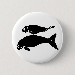 Manatees 2 Inch Round Button
