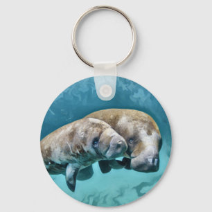 Manatees Keychain