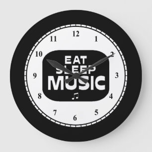 Mancave Music Large Clock