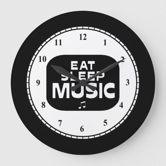 Mancave Music Large Clock (Front)