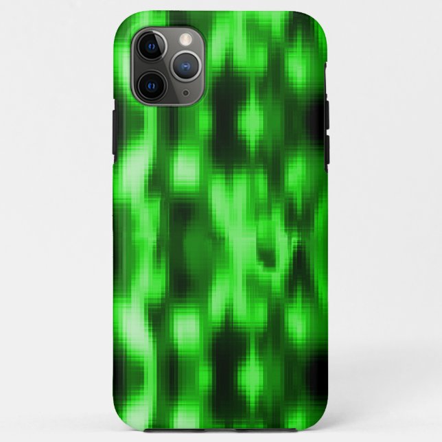 Manchado verde e preto estilo pastilhas de vidro Case-Mate iPhone case (Back)