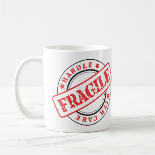 Manche FRAGILE Très Amusante Avec Soin Café Mug