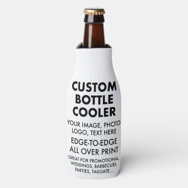 Manche Glacière Personnalisé À Bouteille De Bière (Bottle Devant)