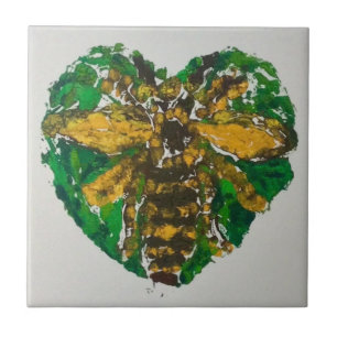 Manchester Bee ceramic tile