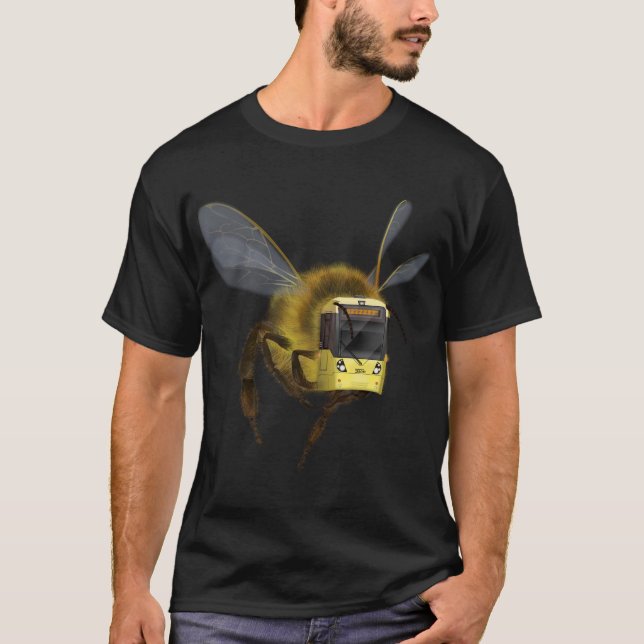Manchester Bee x Manchester Metrolink tram T-Shirt (Front)