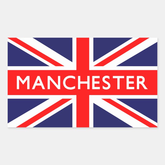 Manchester : British Flag Sticker (Front)