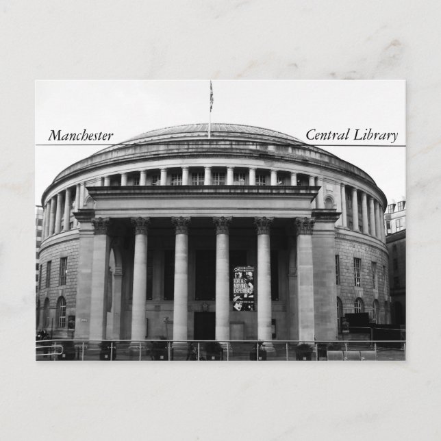 Manchester Central Library Postcard (Front)