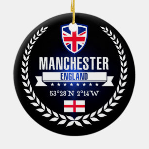 Manchester Ceramic Ornament